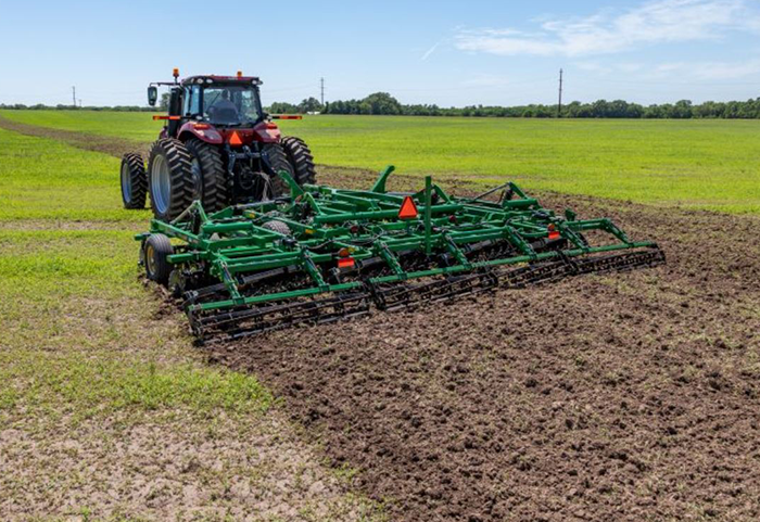 Tractor with Tillage Attachment